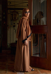 Hijabi.Pk Pristine Caramel Abaya | The Classic Edits